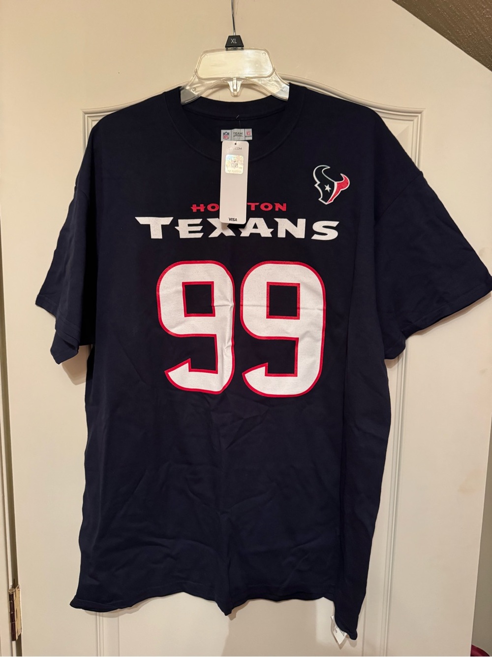 Houston Texans T Shirt 99 J.J. Watt Double Sided NFL Team Apparel Size Men XL